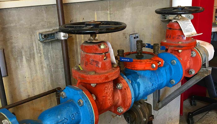 Testing a 3" RP backflow preventer in Napa Valley